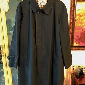Vintage Aquascutum Men's M Navy Trenchcoat